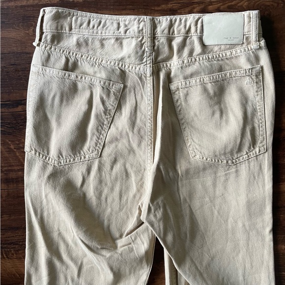 RAG & BONE Featherweight Logan Wide-Leg Jean in Beige- women’s 28” - Picture 8 of 10